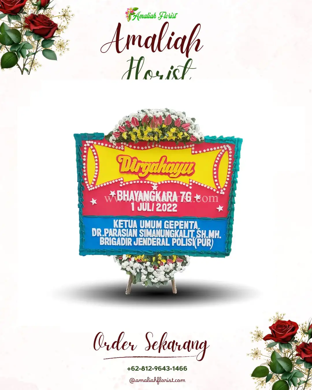 Papan Bunga HUT Ulang Tahun Sokaraja